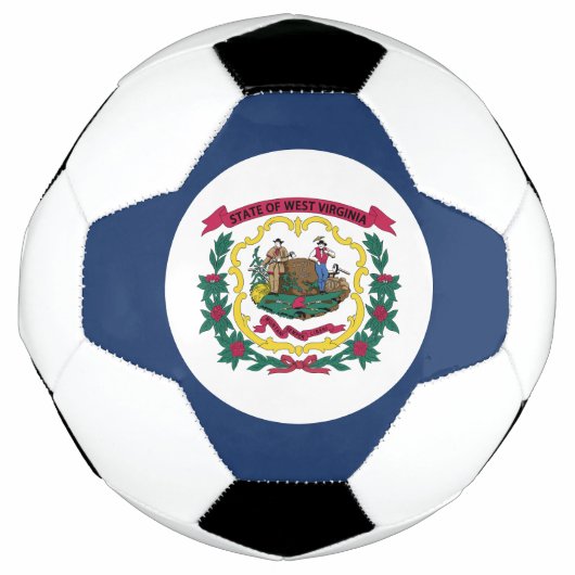West Virginia State Flag Voetbal (Voorkant)