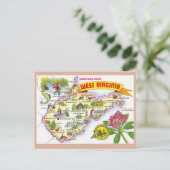 West Virginia State Map Briefkaart (Staand voorkant)