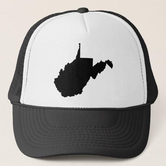 West Virginia State Outline Trucker Pet (Voorkant)