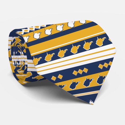 West Virginia State Pride Stropdas (Opgerold)