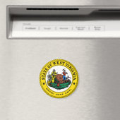 West Virginia State Seal Magnet Magneet (Insitu (Vaatwasser))