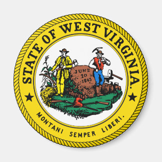 West Virginia State Seal Magnet Magneet