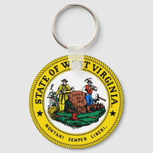 West Virginia State Seal Sleutelhanger