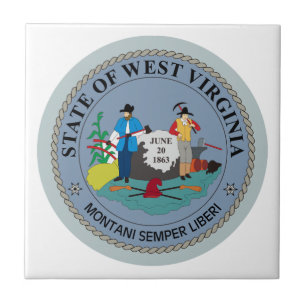 West Virginia State Seal Tegeltje