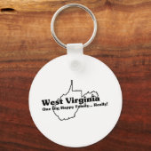 West Virginia State Slogan Sleutelhanger (Voorkant)