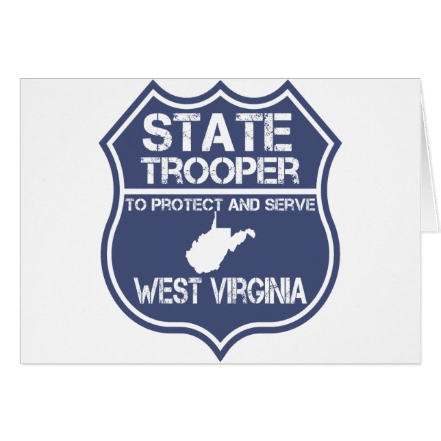 West Virginia State Trooper Protect and Serve (Voorkant Horizontaal)