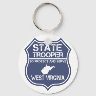West Virginia State Trooper Protect and Serve Sleutelhanger