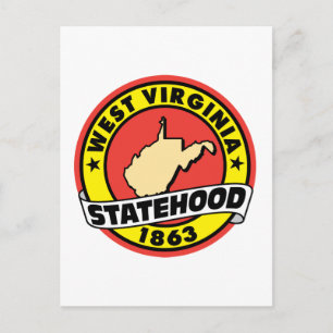 West Virginia Statehood 1863 Briefkaart