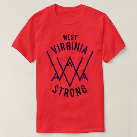 west virginia sterk paarse TShirt (Design voorkant)