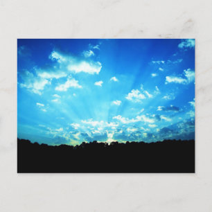 West Virginia Sunrise Blue Briefkaart