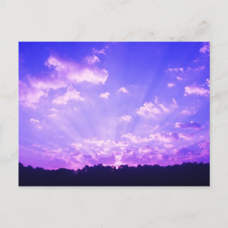 West Virginia Sunrise Paars Briefkaart