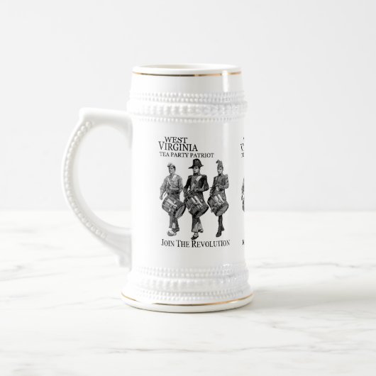WEST VIRGINIA TEA PARTY BEER STEIN BIERPUL (Links)