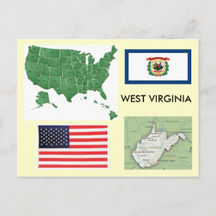 West Virginia, Verenigde Staten Briefkaart