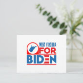 WEST VIRGINIA voor Biden Briefkaart (Staand voorkant)