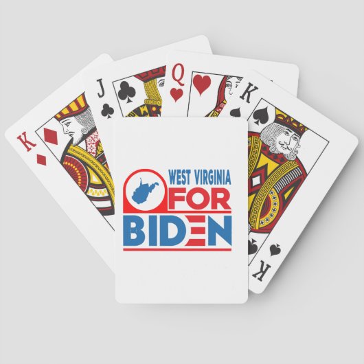 WEST VIRGINIA voor Biden Pokerkaarten (Achterkant)