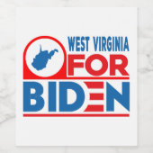 WEST VIRGINIA voor Biden Wijn Etiket (Enkel label)