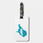 West Virginia Wave Vist Bagagelabel (Achterkant verticaal)