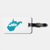 West Virginia Wave Vist Bagagelabel (Achterkant horizontaal)