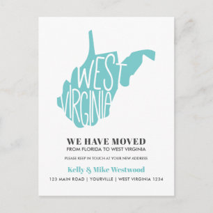 WEST VIRGINIA We hebben New address New Home verpl Briefkaart