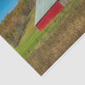 West Virginia Weathered Barn in het najaar Tissuepapier (Detail)