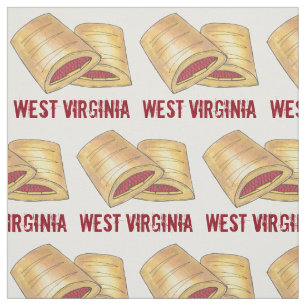 West Virginia WV Pepperoni Roll Snack Junk Food Stof