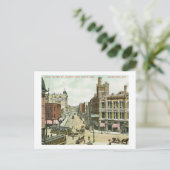 West Water St., Milwaukee, Wisconsin 1908  Briefkaart (Staand voorkant)