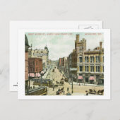 West Water St., Milwaukee, Wisconsin 1908  Briefkaart (Voorkant / Achterkant)