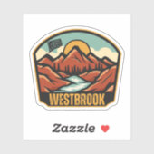 Westbrook, Connecticut Sticker (Vel)
