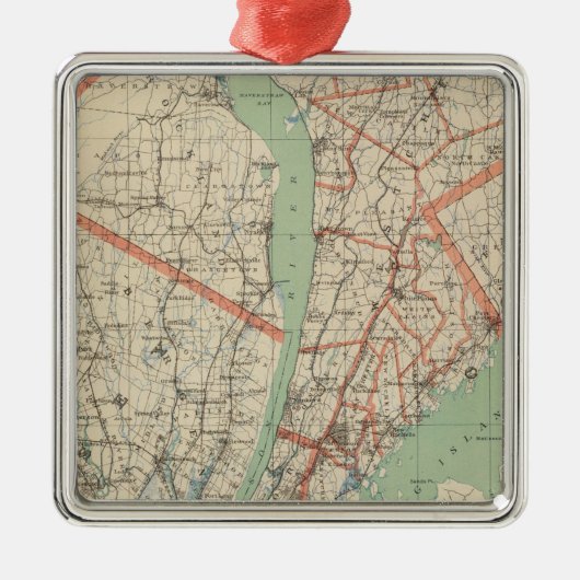 Westchester Co en omgeving Metalen Ornament (Voorkant)