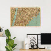 Westchester Co., Yonkersstate line Poster (Thuiskantoor)