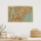 Westchester Co., Yonkersstate line Poster (Keuken)