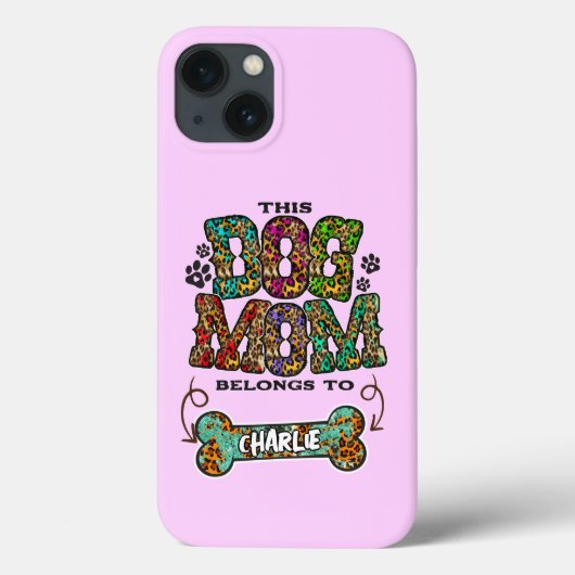 Westelijk Luipaard Vlek Patroon Hond Moeder Bot Hu Case-Mate iPhone Case (Achterkant)