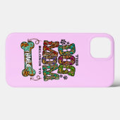 Westelijk Luipaard Vlek Patroon Hond Moeder Bot Hu Case-Mate iPhone Case (Achterkant (horizontaal))