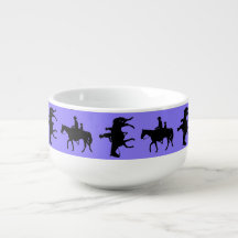 Westelijke Alikruik - Silhouetten te paard