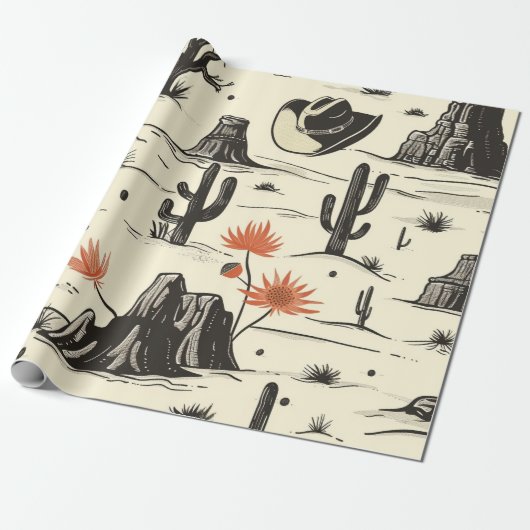 Westelijke Berg Cadeaupapier (Uitgerold)