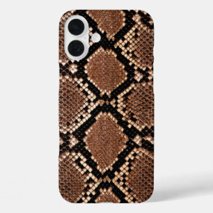 Westelijke Diamantratelslang Huid iPhone 16 Plus Hoesje