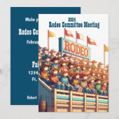 Westelijke Rodeo Aangepast Kaart (Voorkant / Achterkant)