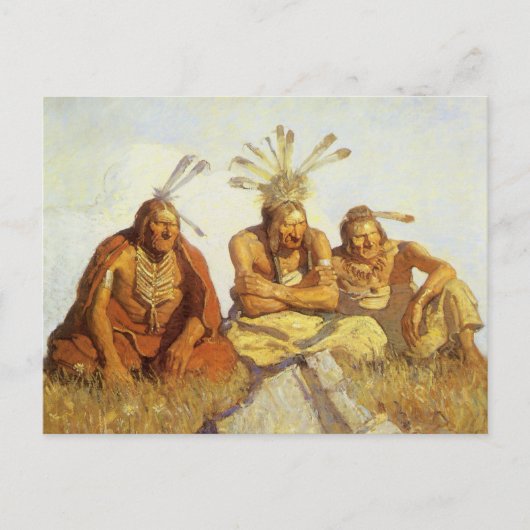  Westen, Guardians War of Peace by NC Wyeth Briefkaart (Voorkant)