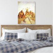 Westen, Guardians War of Peace by NC Wyeth Canvas Afdruk (Insitu (Slaapkamer))
