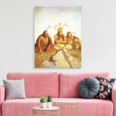 Westen, Guardians War of Peace by NC Wyeth Canvas Afdruk (Insitu (Woonkamer))