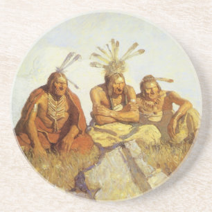 Westen, Guardians War of Peace by NC Wyeth Zandsteen Onderzetter