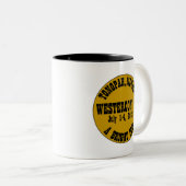 Westercon 74 Mug à café à deux tons (Devant droit)