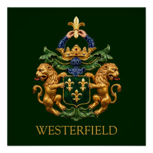 Westerfield Nederlands Familiewapen. Perfect Poster