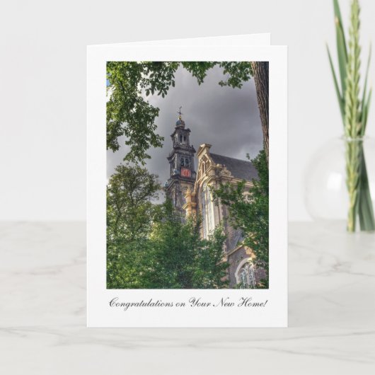 Westerkerk, Amsterdam, gefeliciteerd met New Home Kaart (Voorkant)
