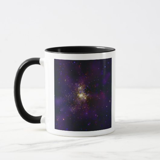 Westerlund 2, een jonge ster cluster mok (Links)