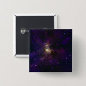 Westerlund 2, een jonge ster cluster vierkante button 5,1 cm (Voorkant /achterkant)