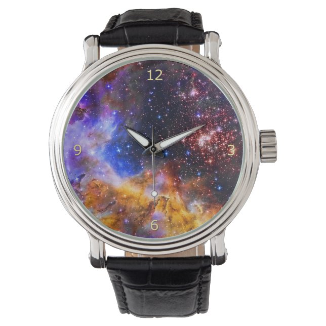 Westerlund 2 in Carina Constellation Space Afbeeld Horloge (Voorkant)
