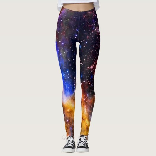 Westerlund 2 in Carina Constellation Space Afbeeld Leggings (Voorkant)