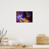 Westerlund 2 in Carina Constellation Space Afbeeld Poster (Keuken)