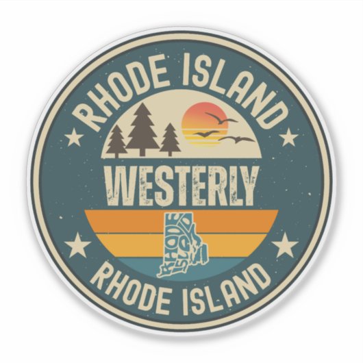 Westerly, Rhode Island Sticker (Voorkant)